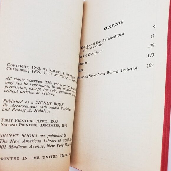 Revolt 2100 Robert A Heinlein Bonanza Science Fiction Book 1959 Seemingly Unread - Picture 3 of 10